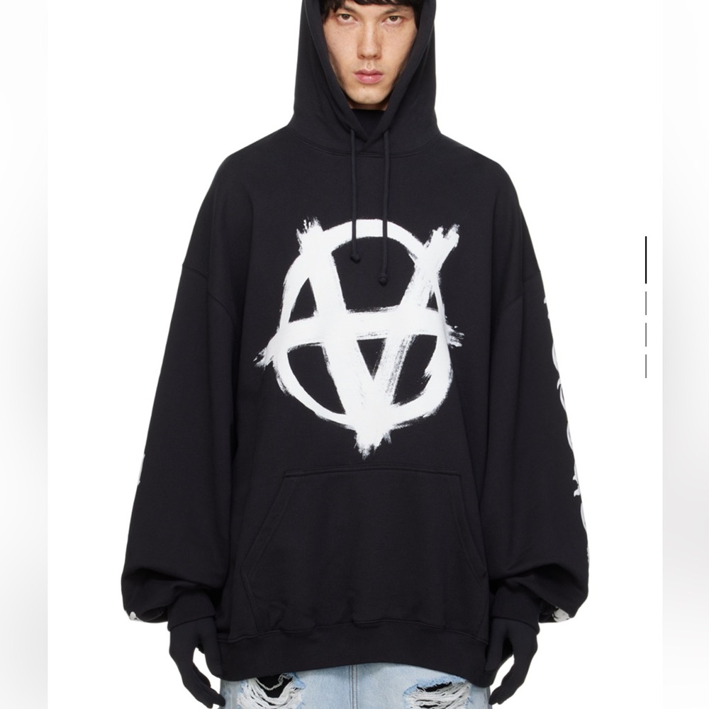 VETEMENTS Anarchy Black Hoodie